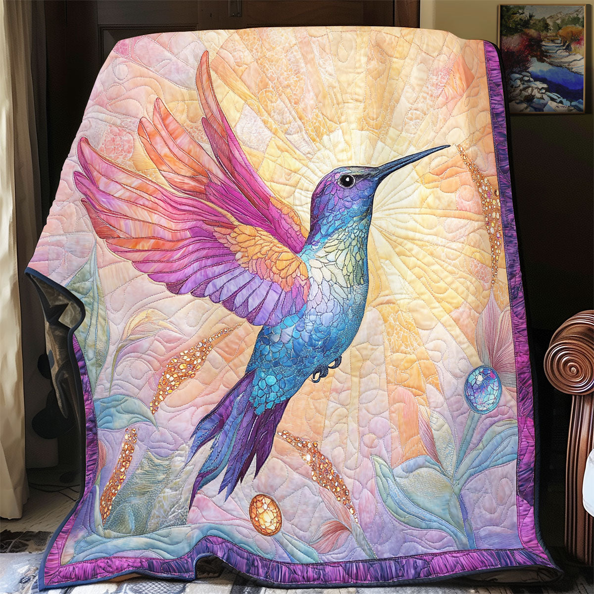 Majestic Hummingbird WX3105042CL Quilt