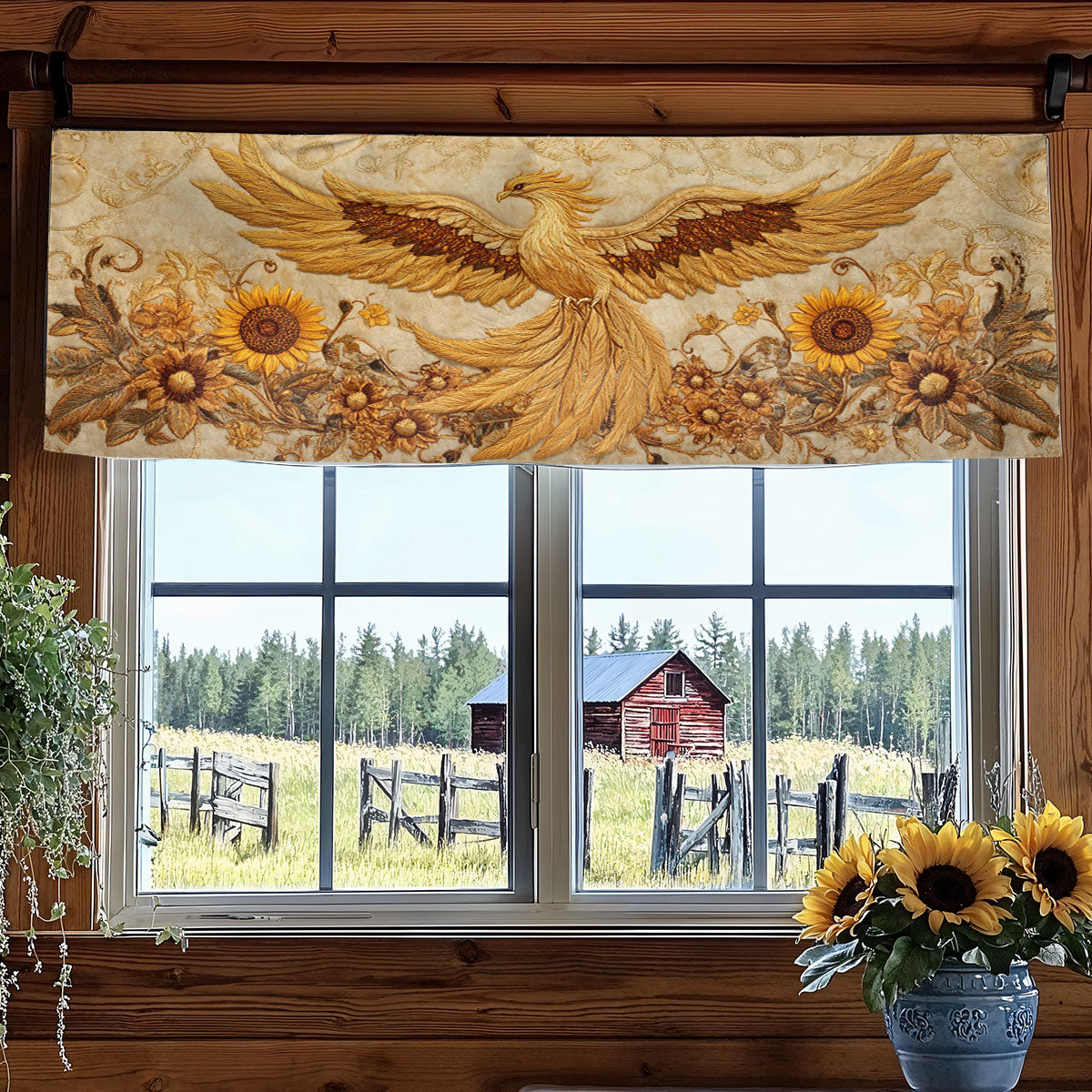 Phoenix Bloom WN2107042CL Quilted Valance