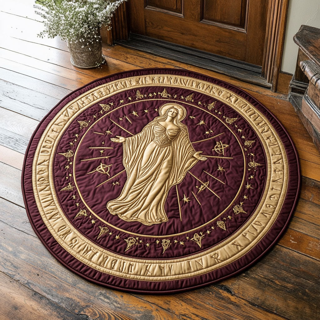 Virgo CP1707016CL Quilted Round Mat