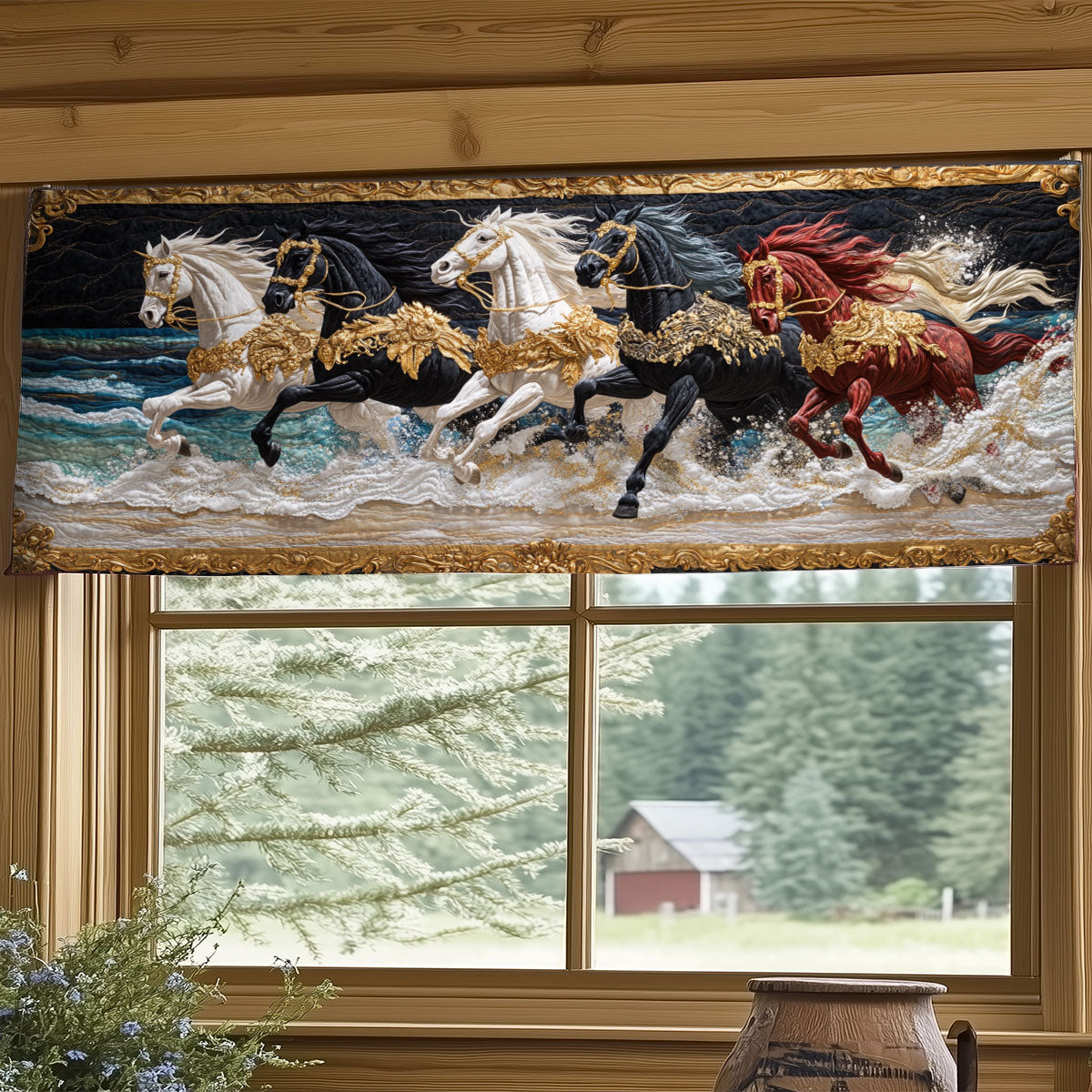 The Five Victors WY1407015CL Quilted Valance