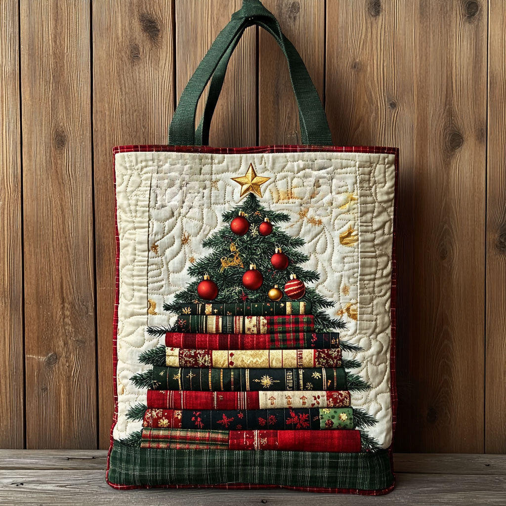 Merry Chapter Book WN1711059CL Quilted Tote Bag