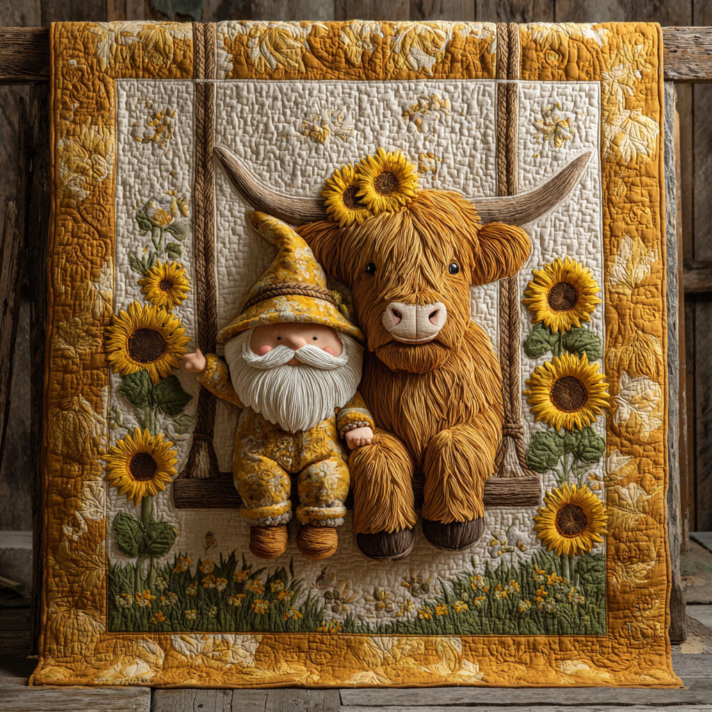 Gnome Cow CW2607028CL Quilt