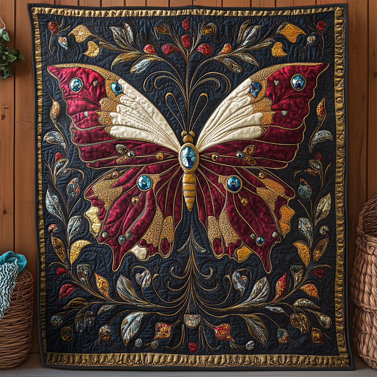 Gilded Wings Elegance WY0307046CL Quilt
