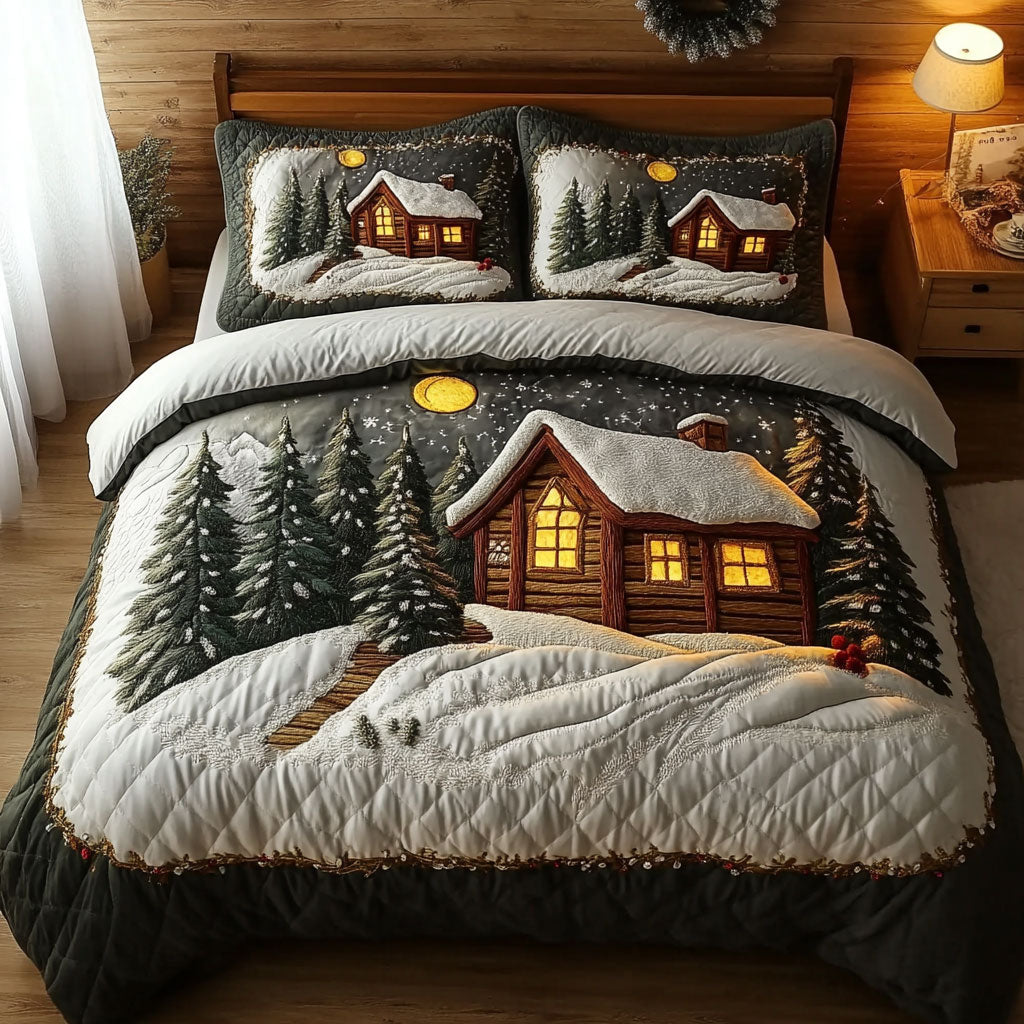 Northern Forest Cabin WN0110039CL Duvet Cover Set