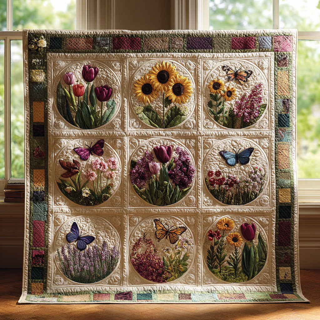 Butterfly Blossom Radiance CW1108062CL Quilt
