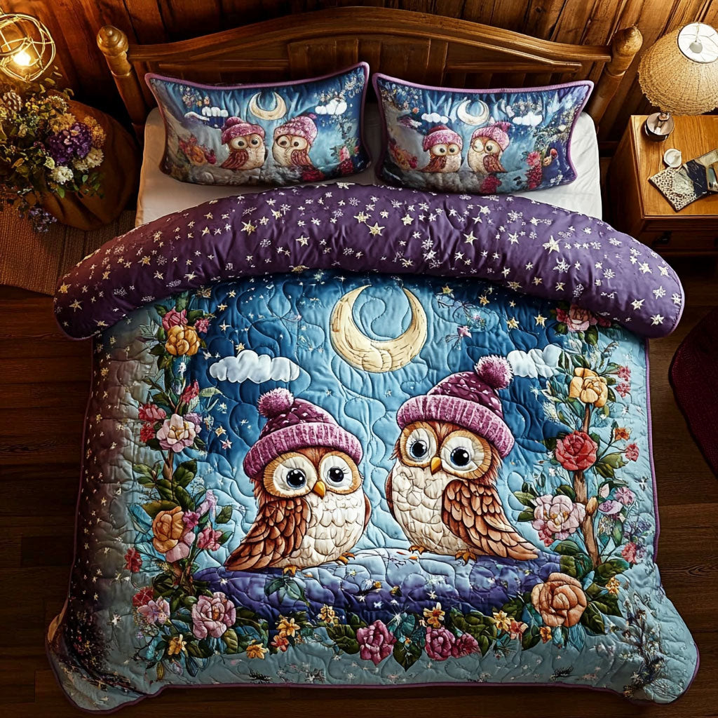 Owl In Magic Night WY1801026CL Duvet Cover Set