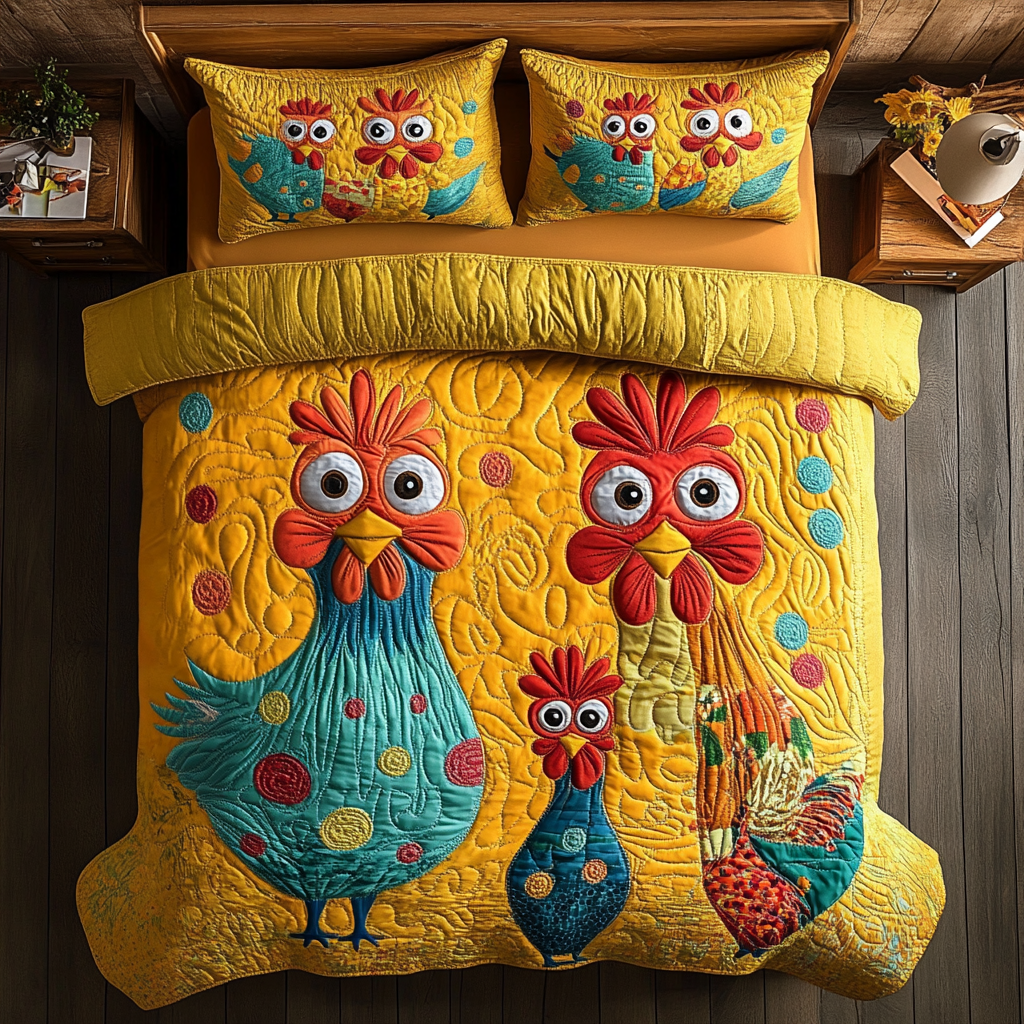 Funny Chickens XR2602005CL Duvet Cover Set