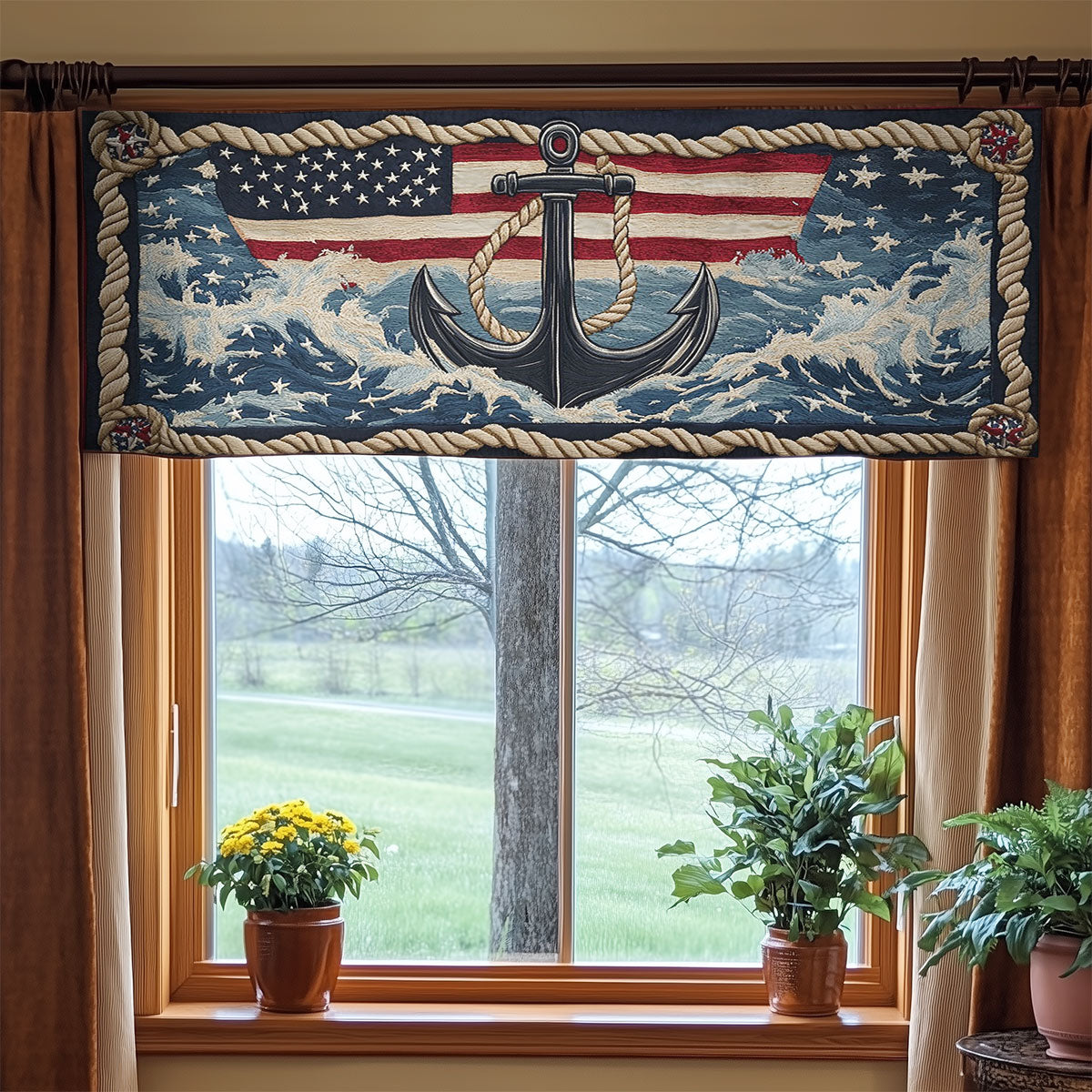 Anchor Dream WN0906079CL Quilted Valance