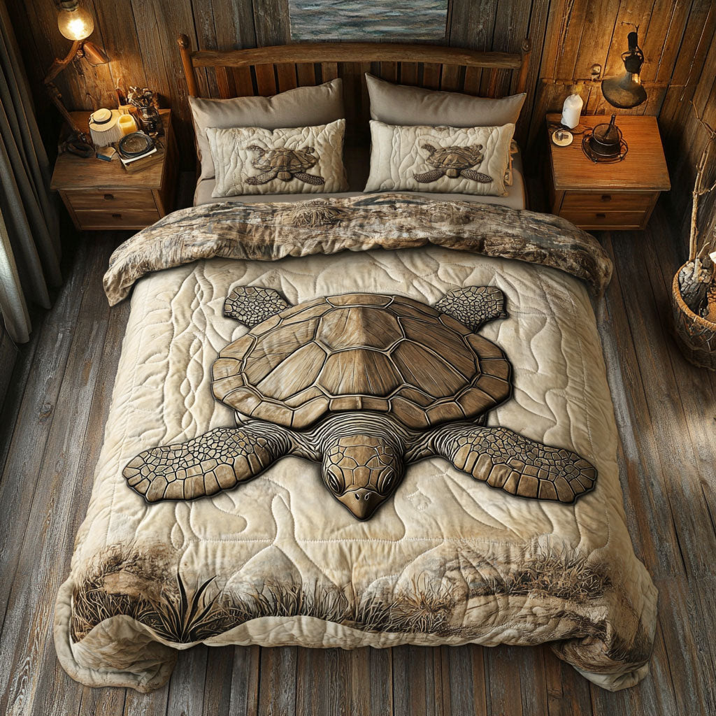 Turtle Swimming WY1801046CL Duvet Cover Set