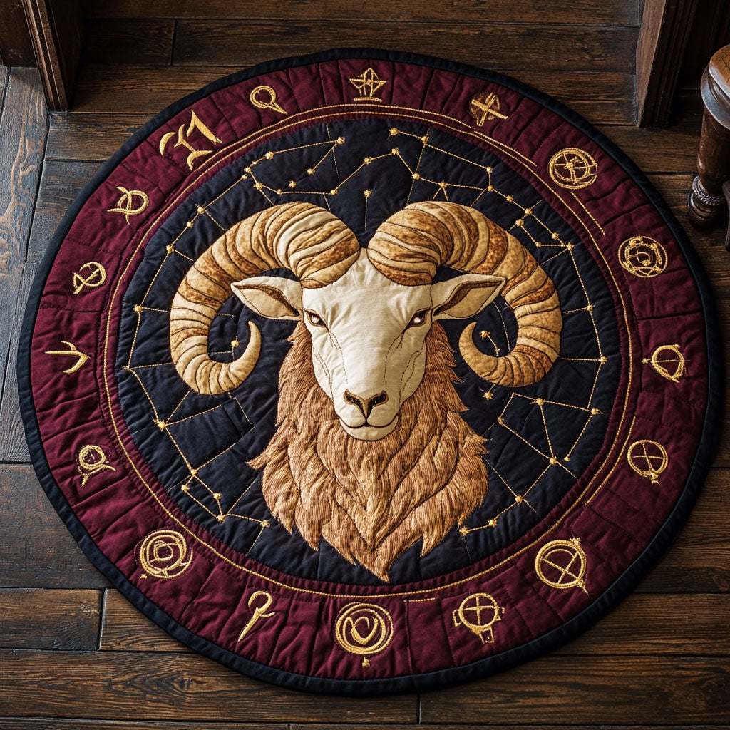 Aries Spirit CP1607061CL Quilted Round Mat