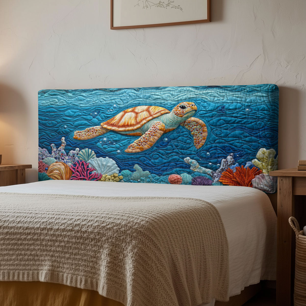 Sea Wanderer CP1112054CL Quilted Headboard Slipcover