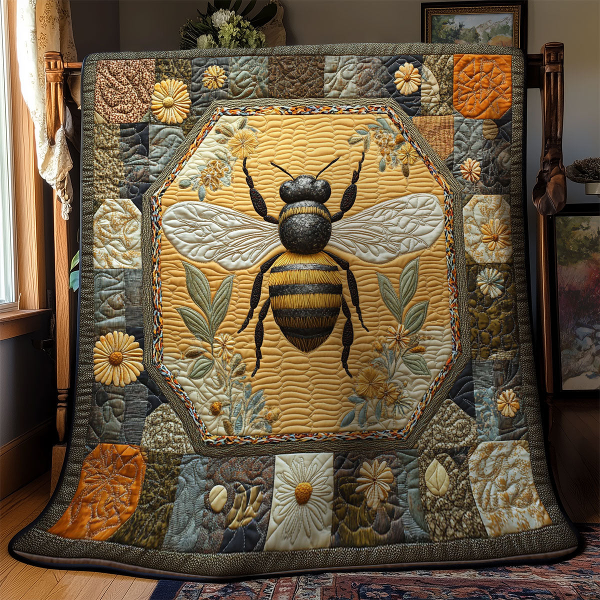 Bee Portrait WY1803017CL Quilt