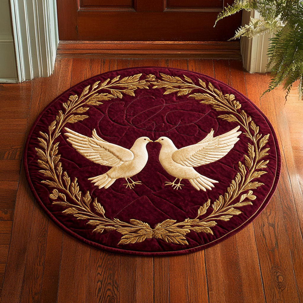 Starbound Dove CP2607044CL Quilted Round Mat