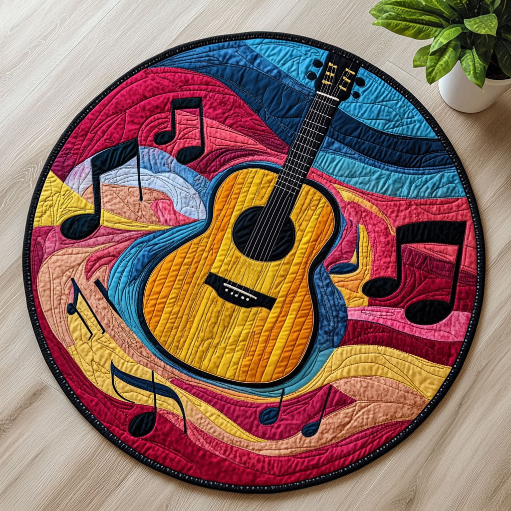 Magic Guitar CW2205431CL Quilted Round Mat