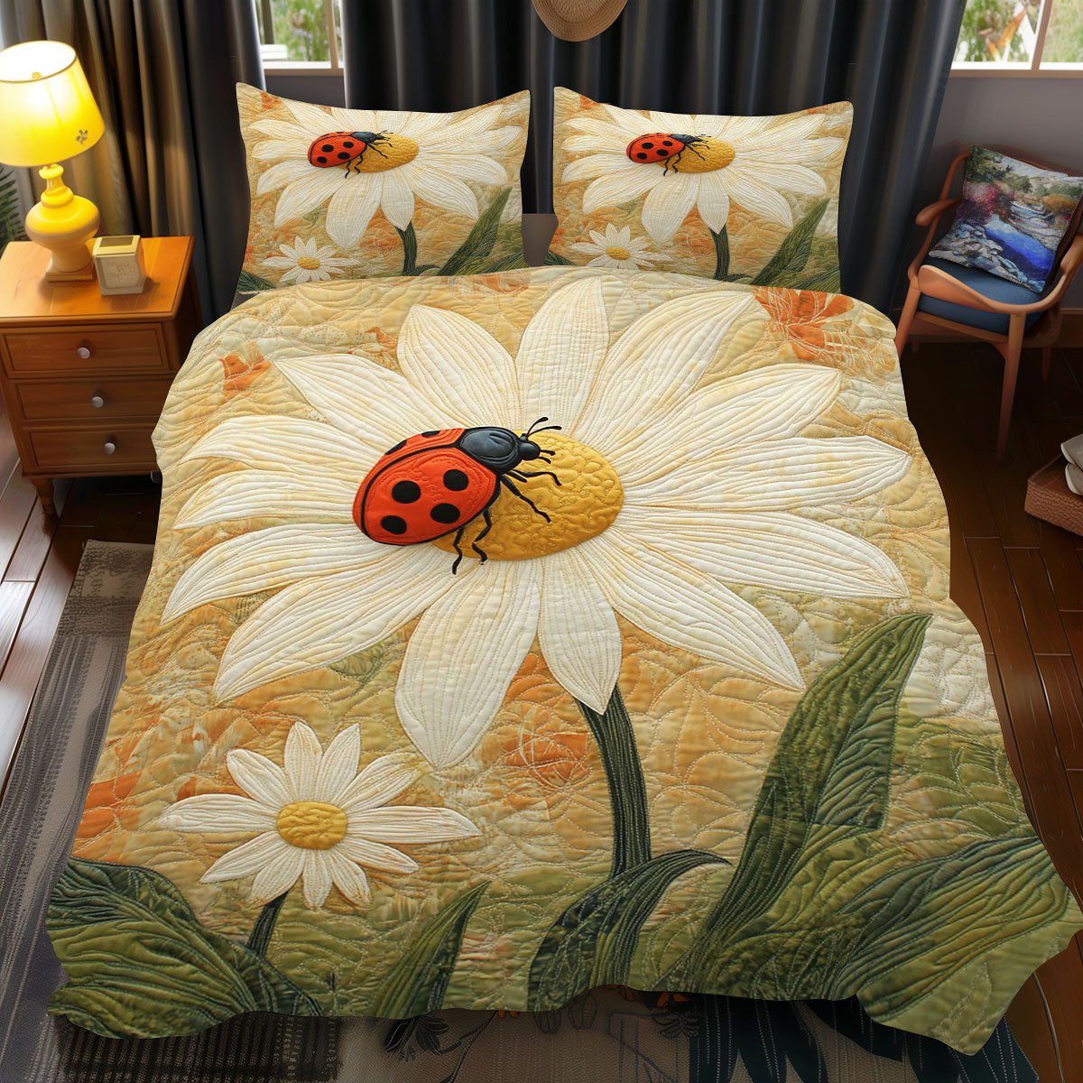 Daisy Ladybug WJ2012043CL Duvet Cover Set