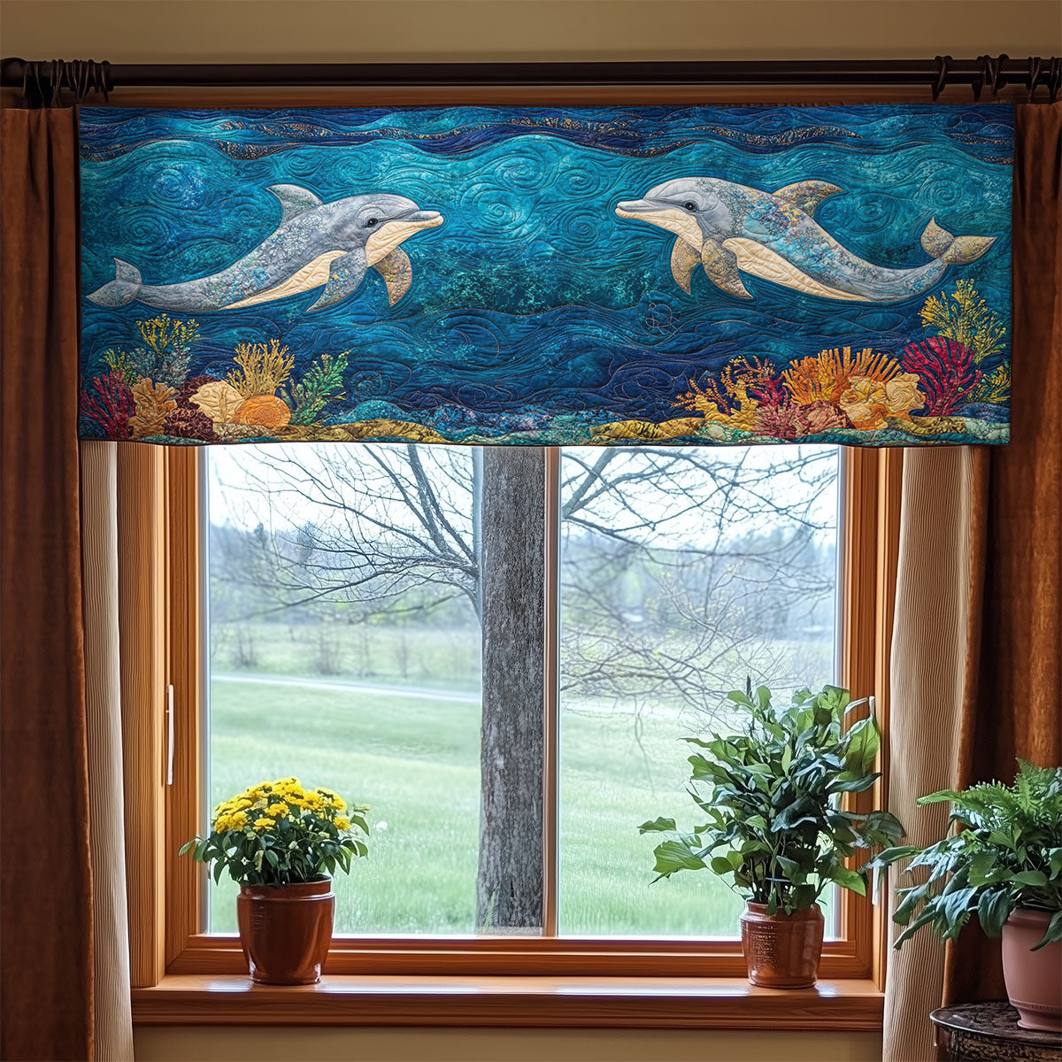 Couple Dolphin WX2205012CL Quilted Valance