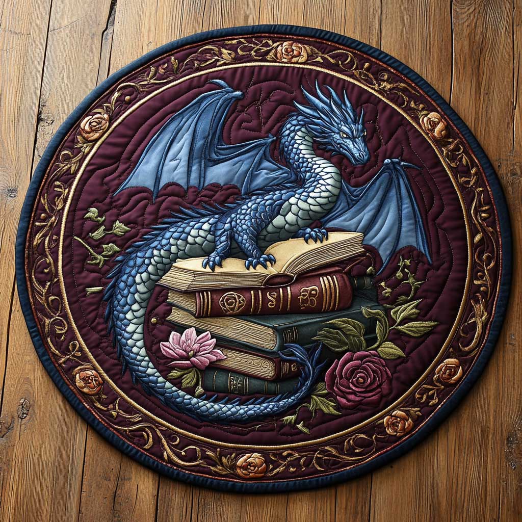 Classic Dragon CQ1405014CL Quilted Round Mat