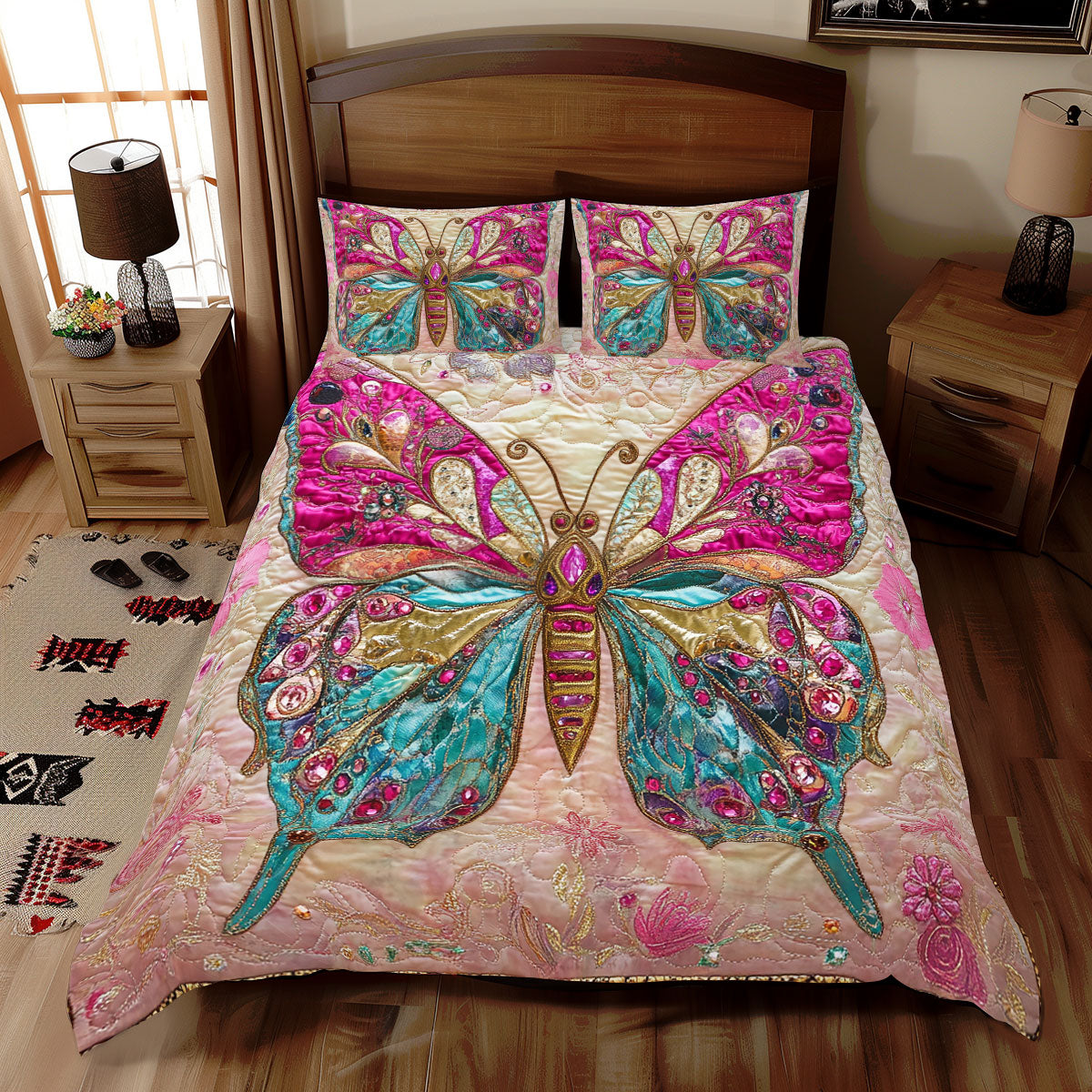 Pretty Butterfly WX1712069CL Duvet Cover Set