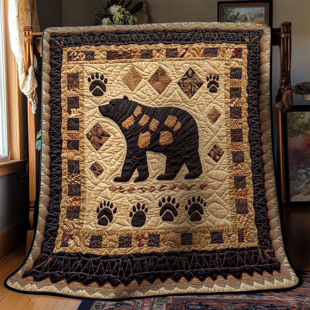 Bear Country Patchwork WN0104005CL Quilt