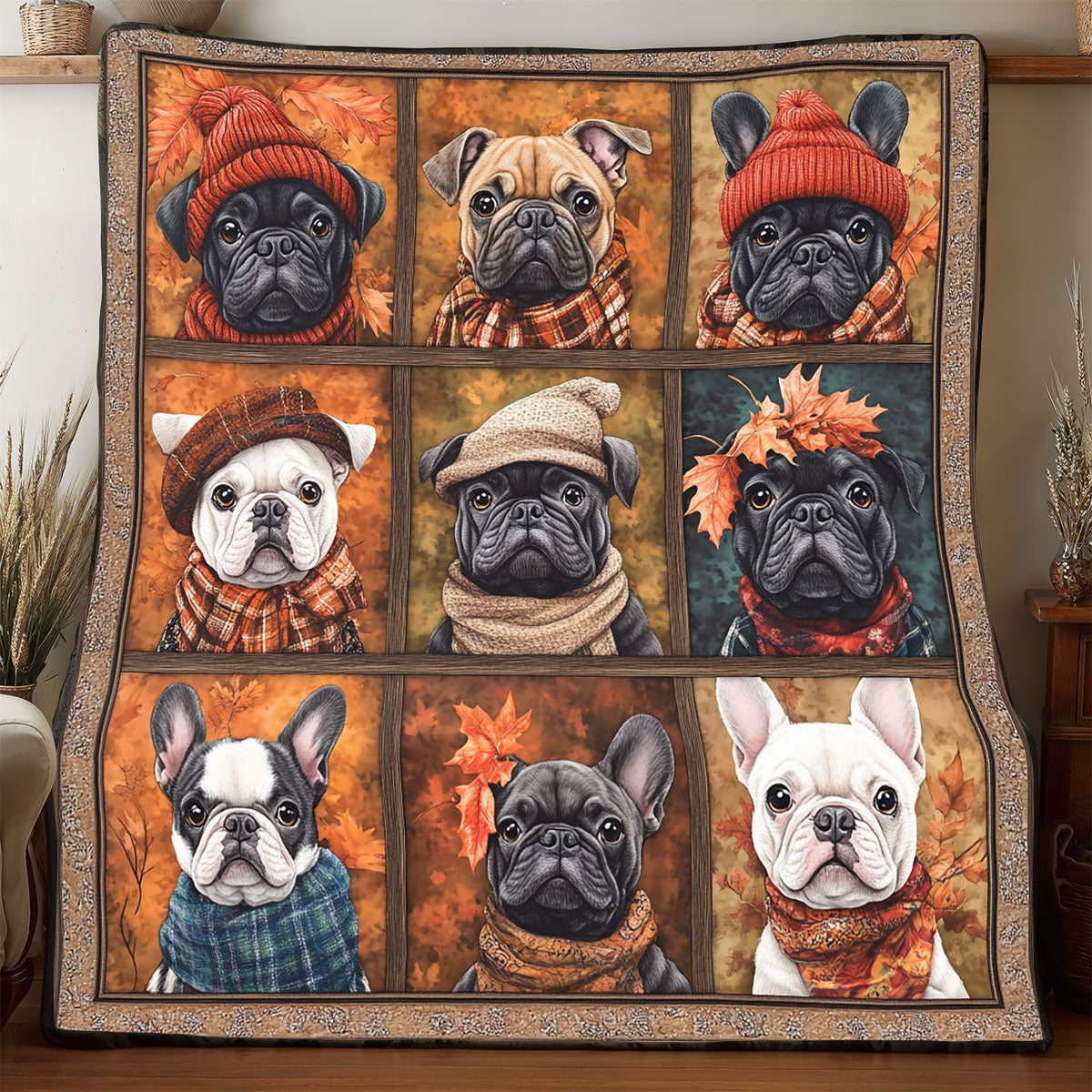 Autumn Fashion Frenchie WP1905003CL Quilt