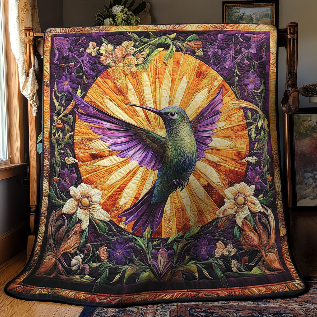 Mystic Hummingbird In Sun WY0602167CL Quilt
