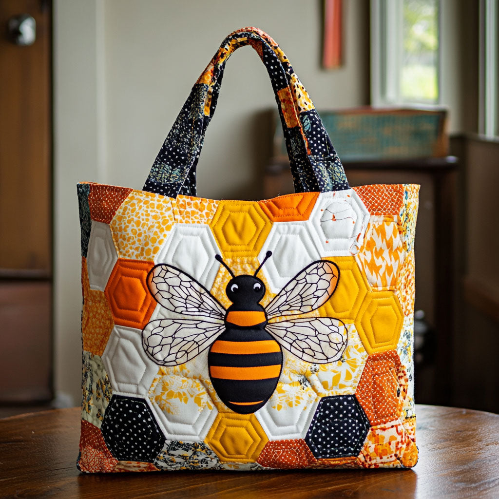 Bee Harmony CW1711004CL Quilted Tote Bag