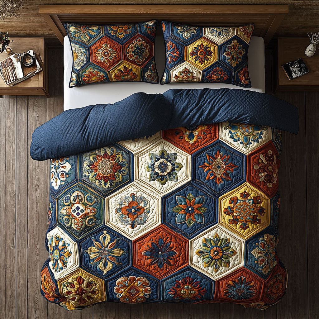 Golden Medallion Garden CP1406025CL Duvet Cover Set