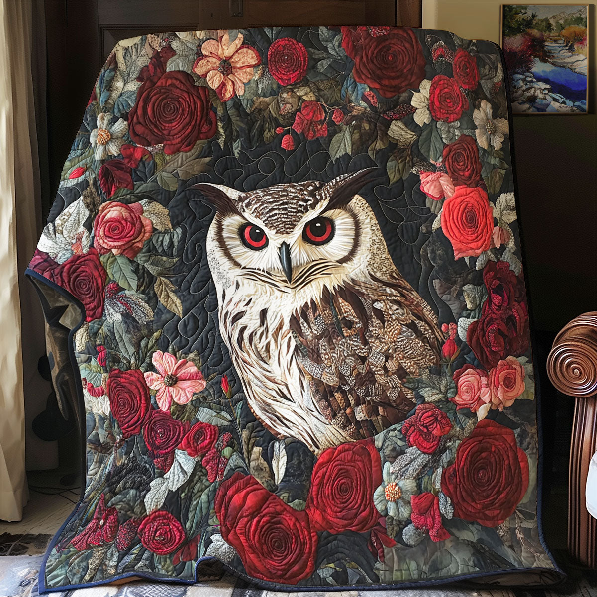 Owl Rose WX0303091CL Quilt