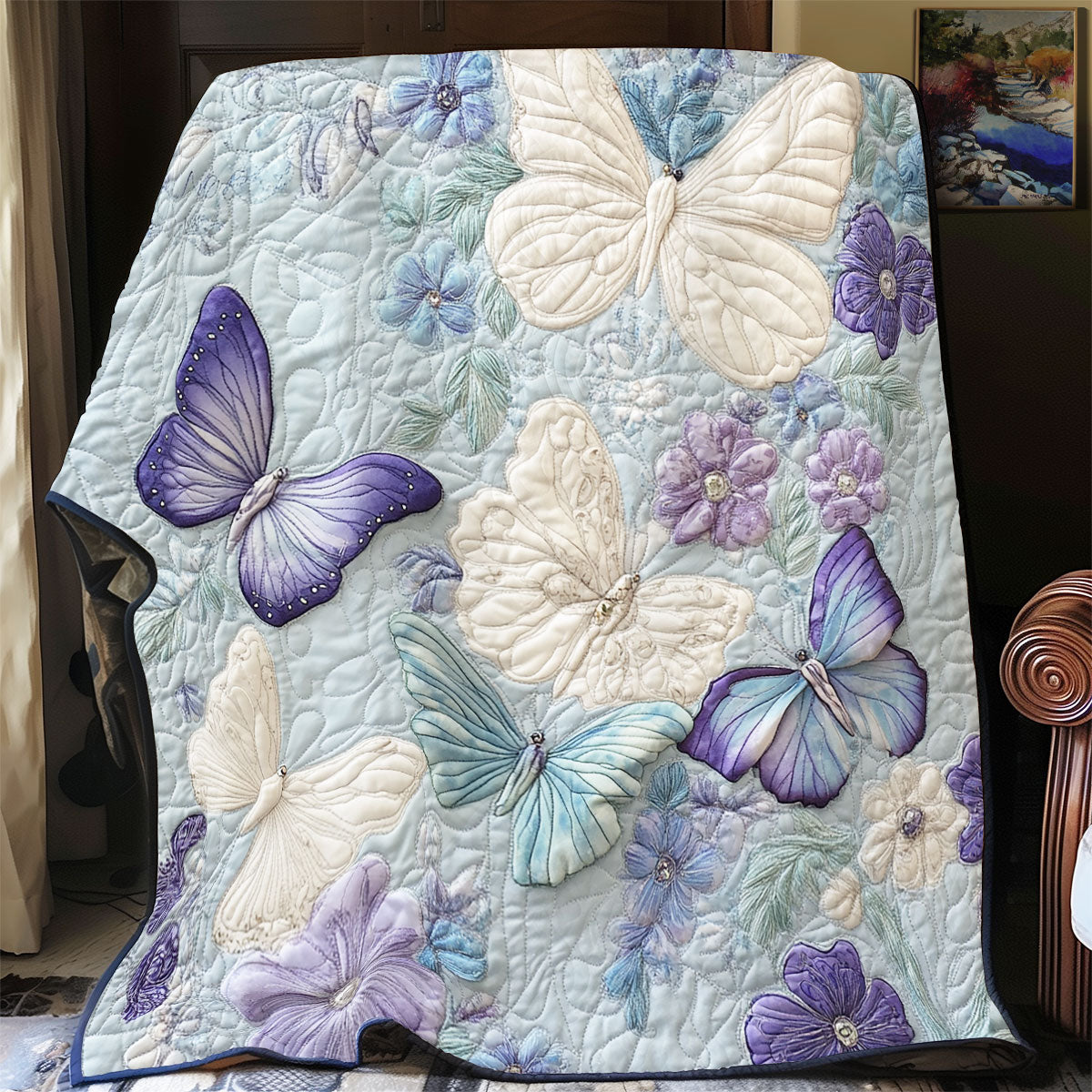 Stunning Butterfly WX2102029CL Quilt
