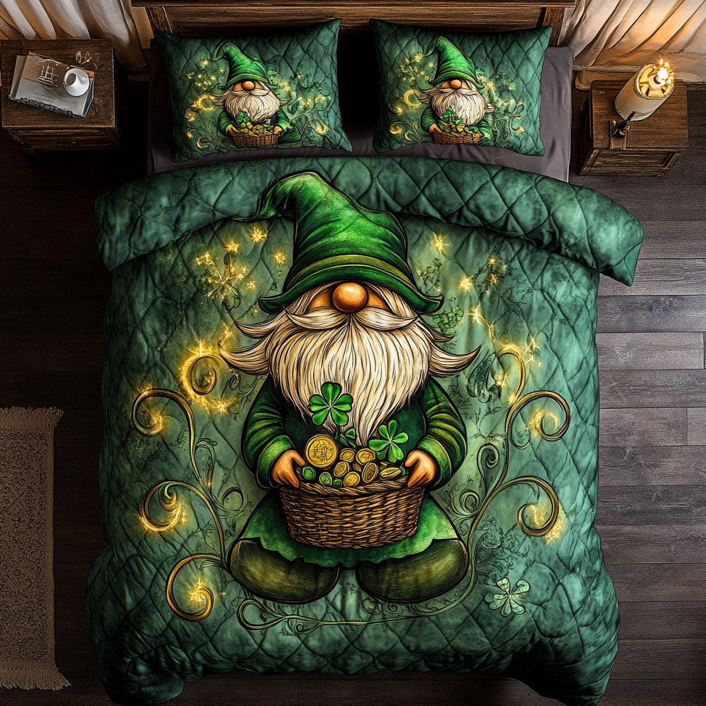Shamrock Basket And Gnome WY2202080CL Duvet Cover Set