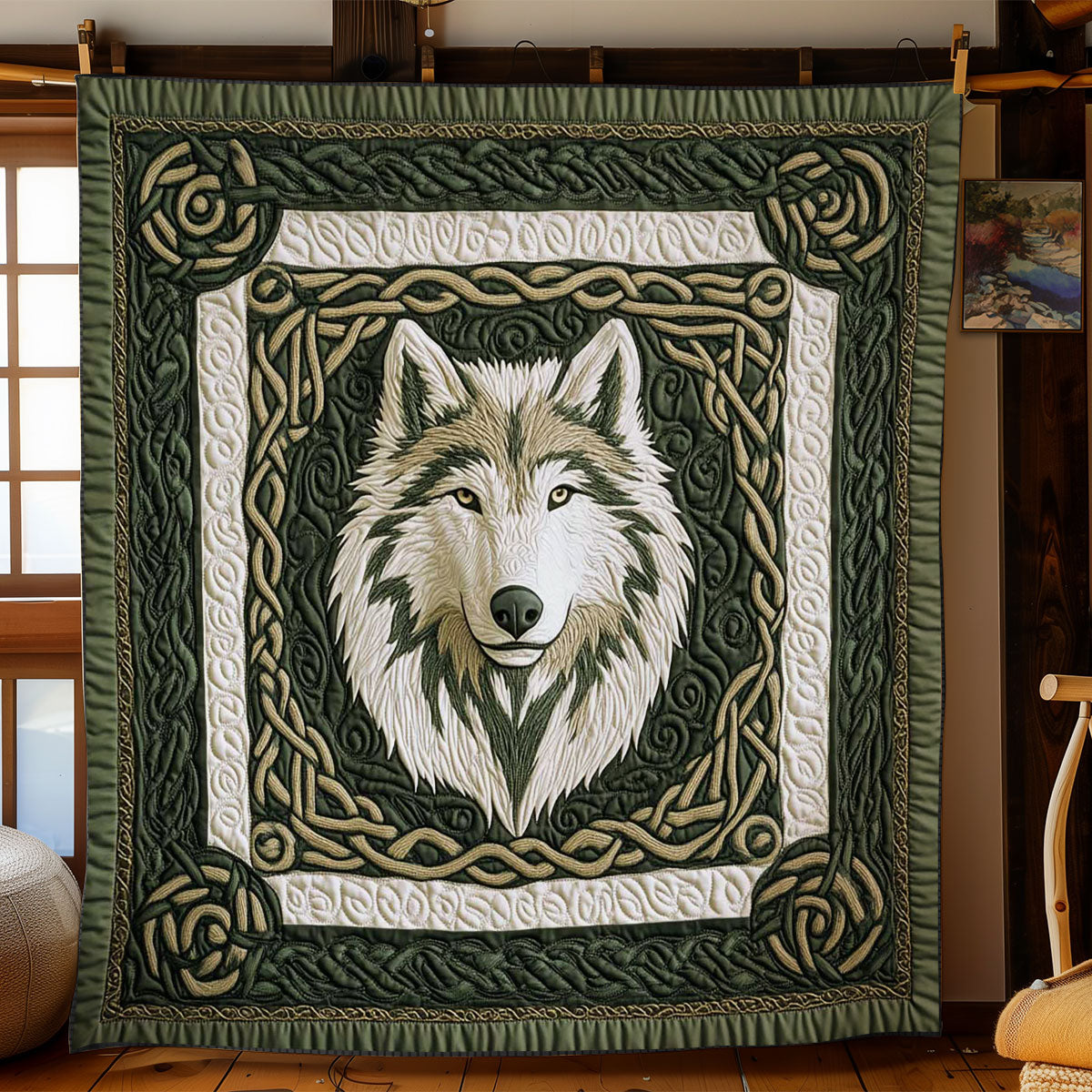 Celtic Wolf Sigil WN1904054CL Quilt