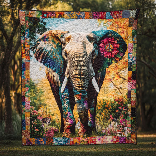 Elephant Flower WT2310014CL Quilt