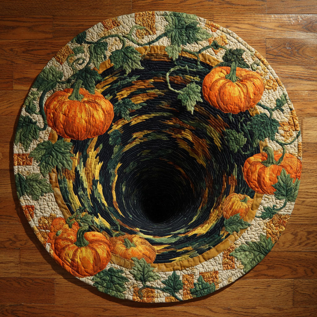 Shadow Pumpkin WN2909054CL Quilted Round Mat