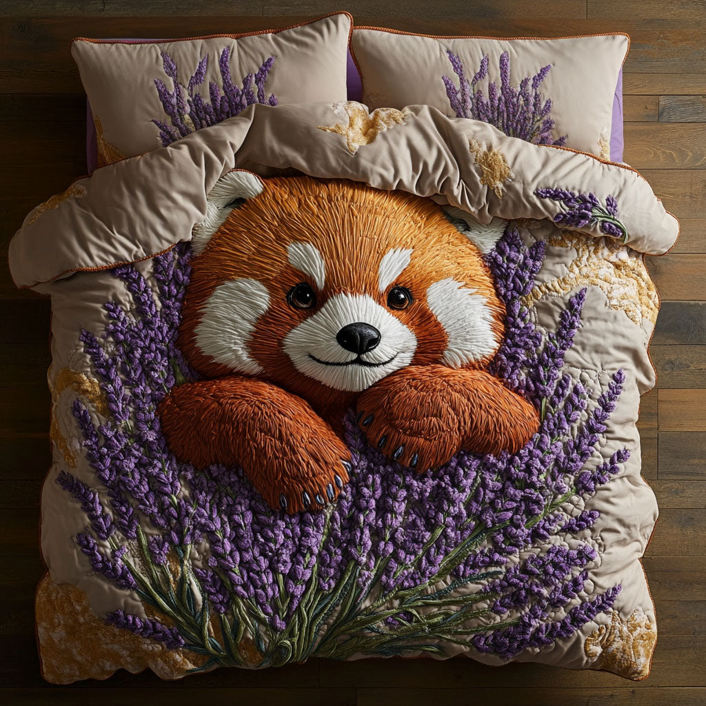 Red Panda And Flower CP1306007CL Duvet Cover Set