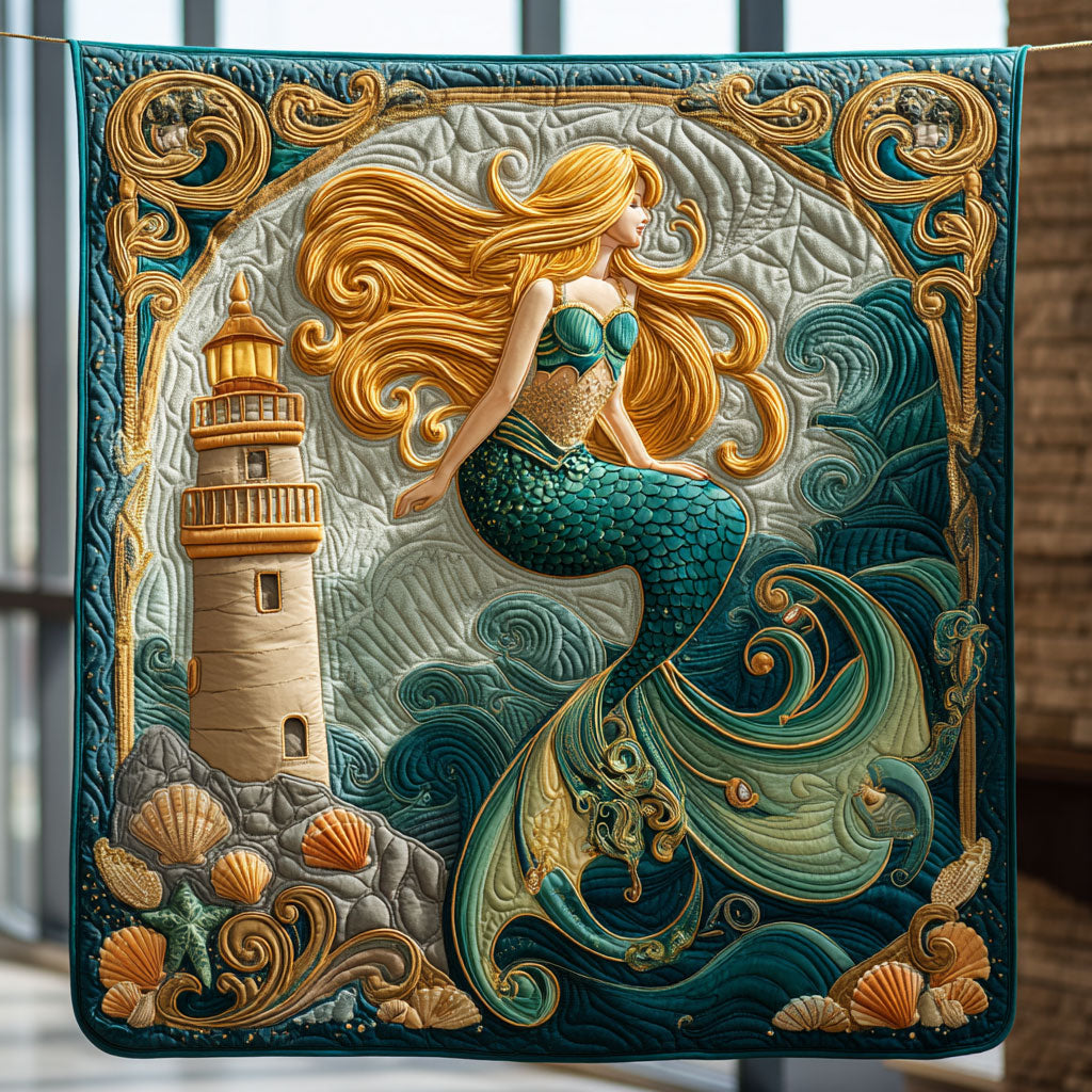 Golden Mermaid Beacon WP1704055CL Quilt
