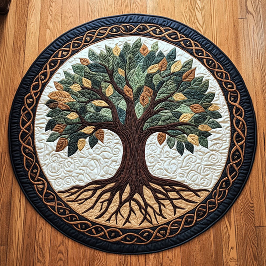 New Life CQ1206040CL Quilted Round Mat