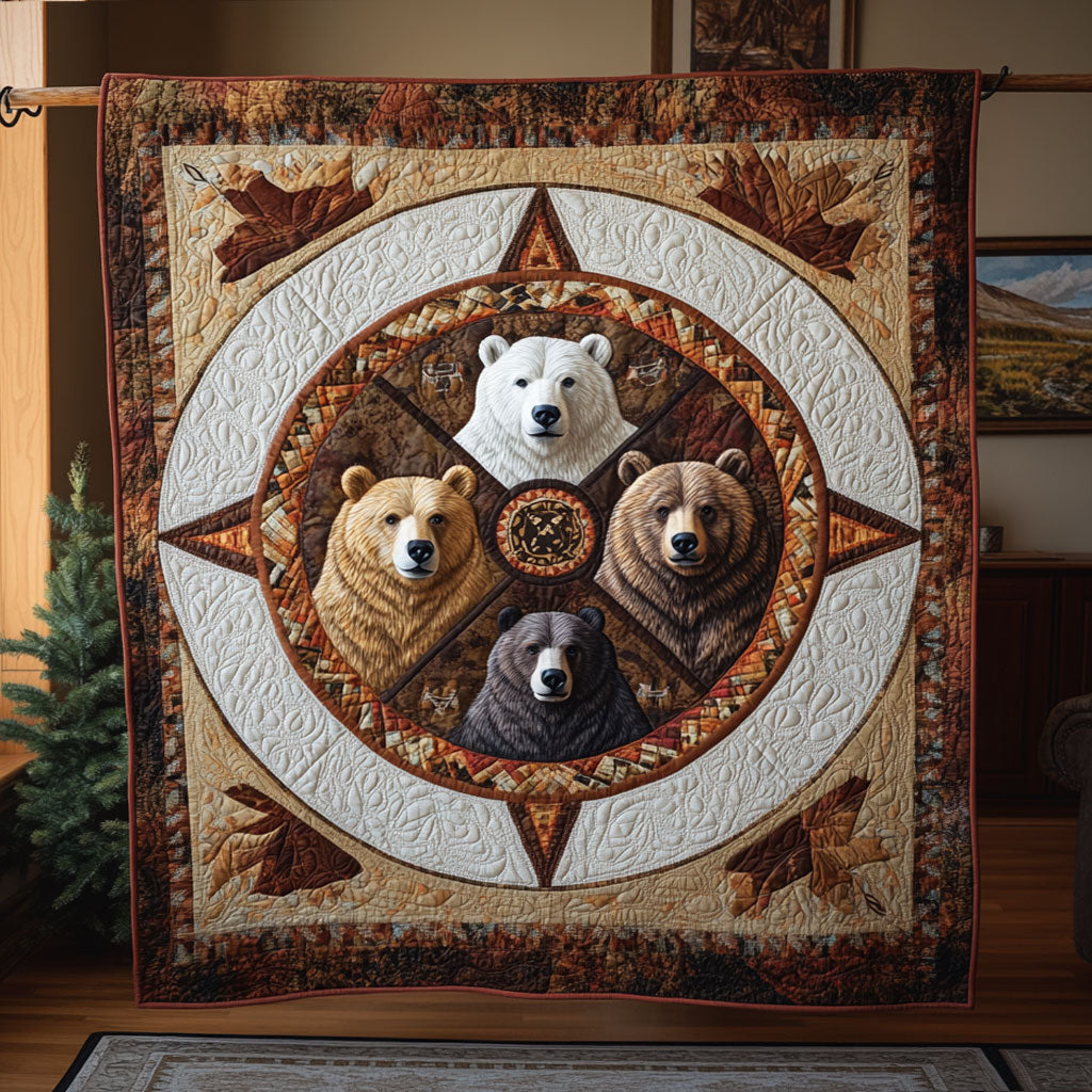 The Bear Compass WY1308017CL Quilt