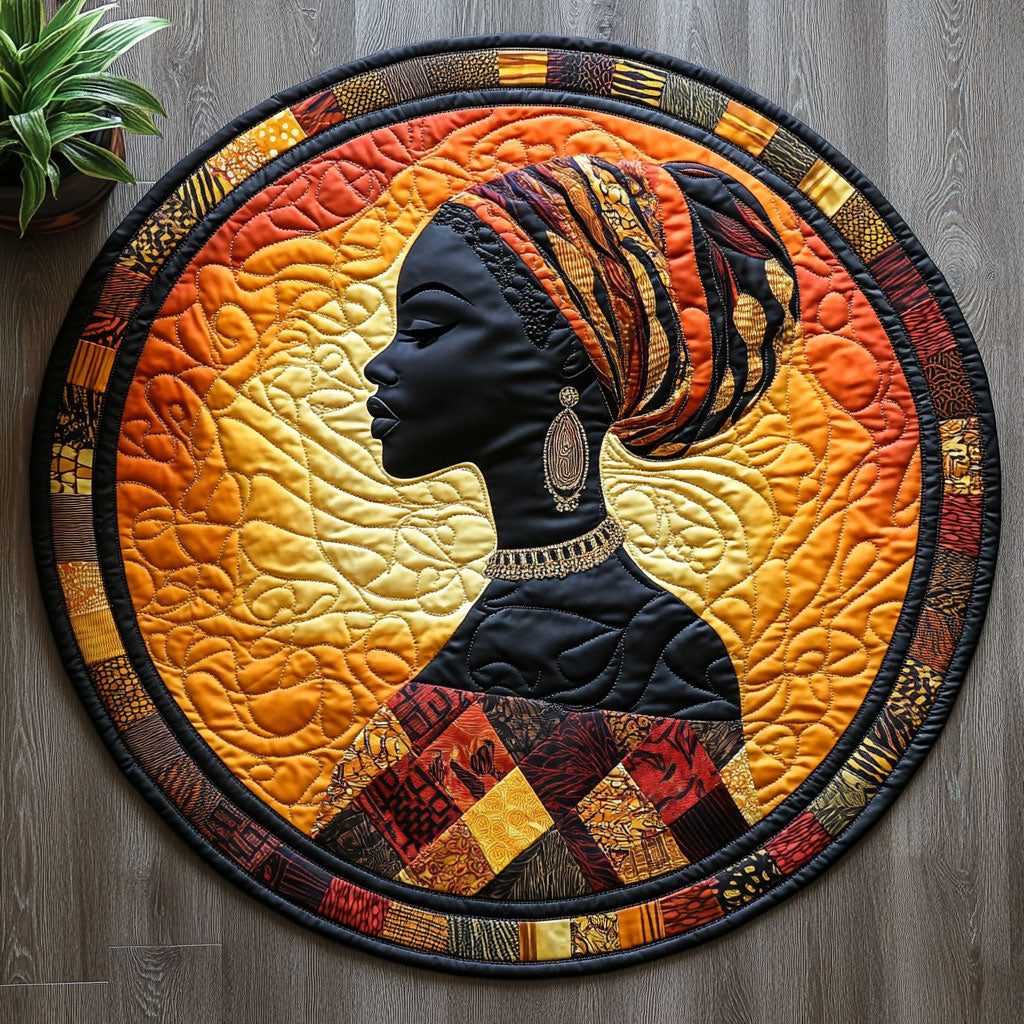 Golden Gaze CM1405016CL Quilted Round Mat