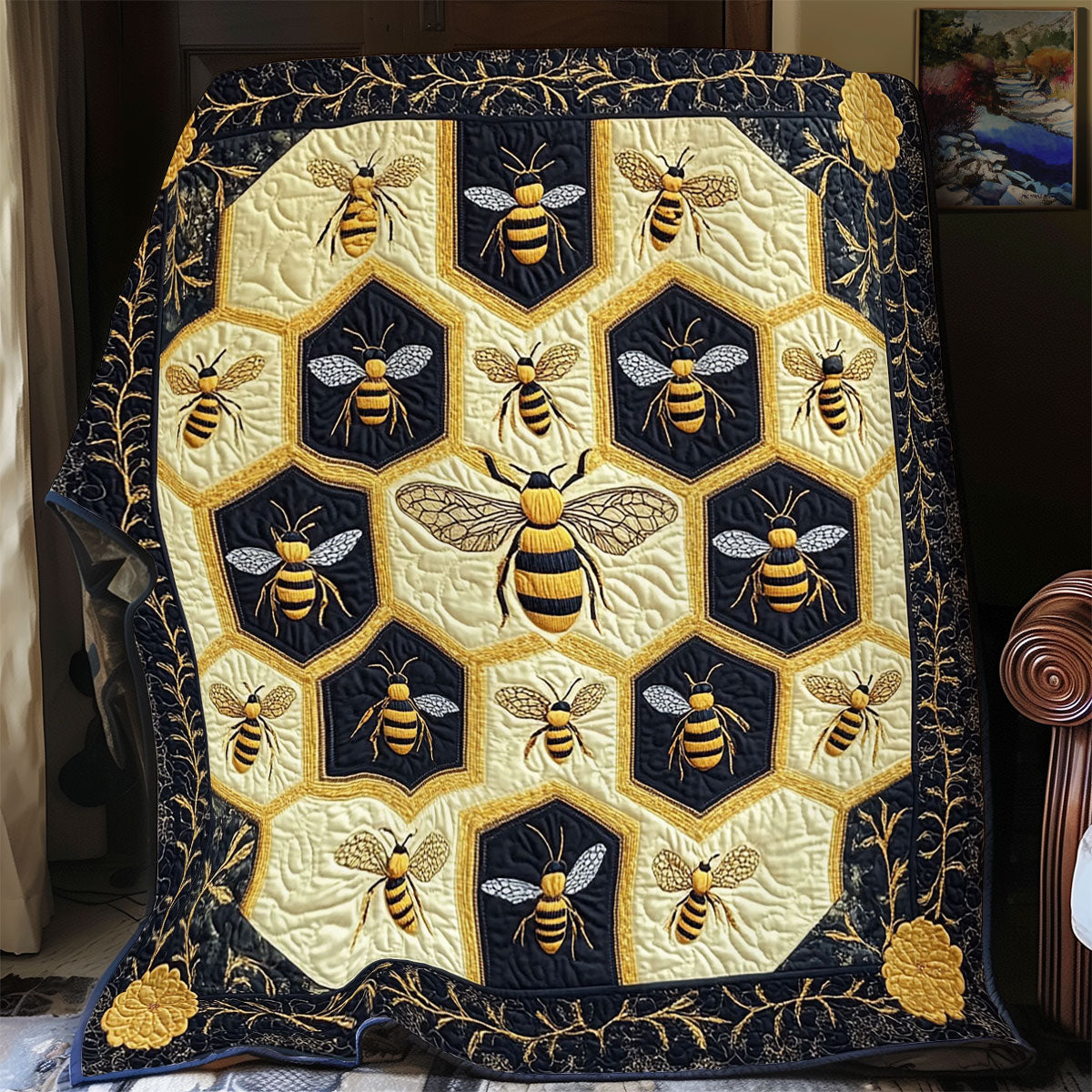Garden Bee CP1511037CL Quilt
