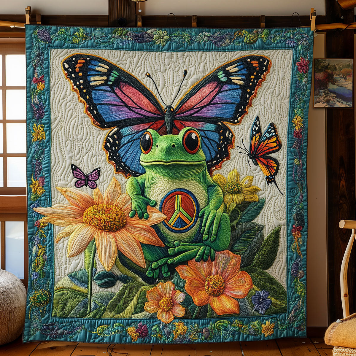 Groovy Frog WN1106066CL Quilt