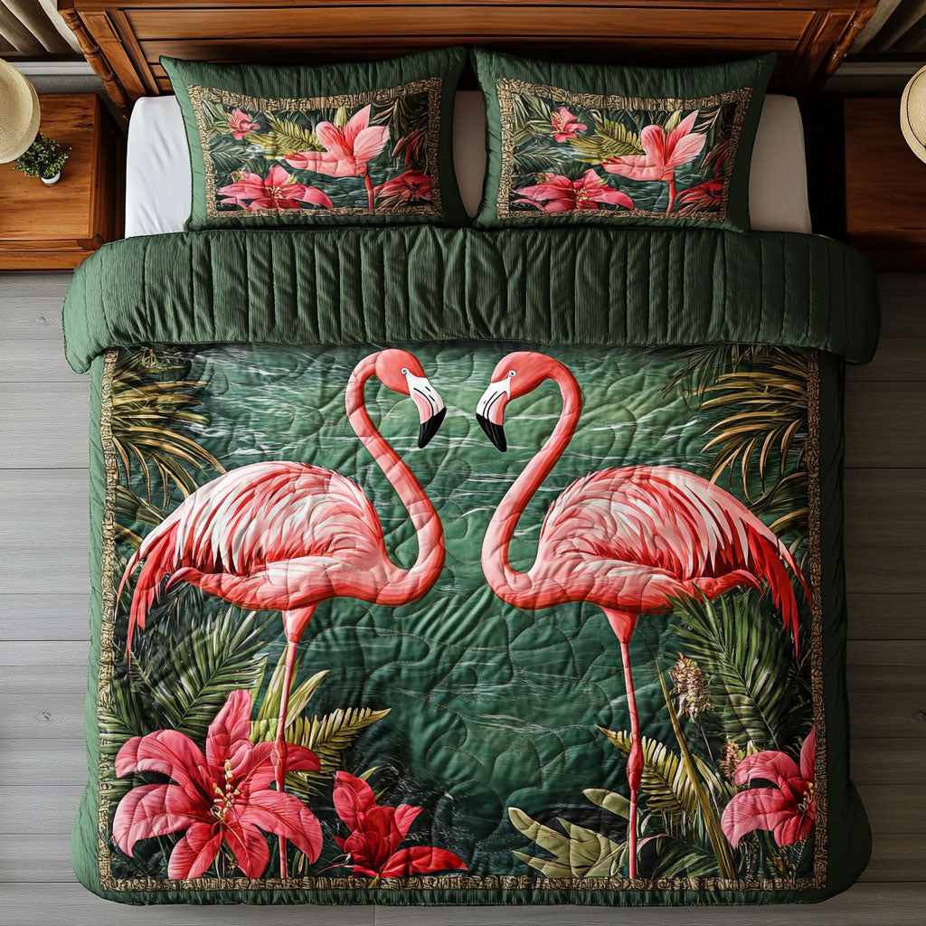 Couple Flamingo WY13076CL Duvet Cover Set
