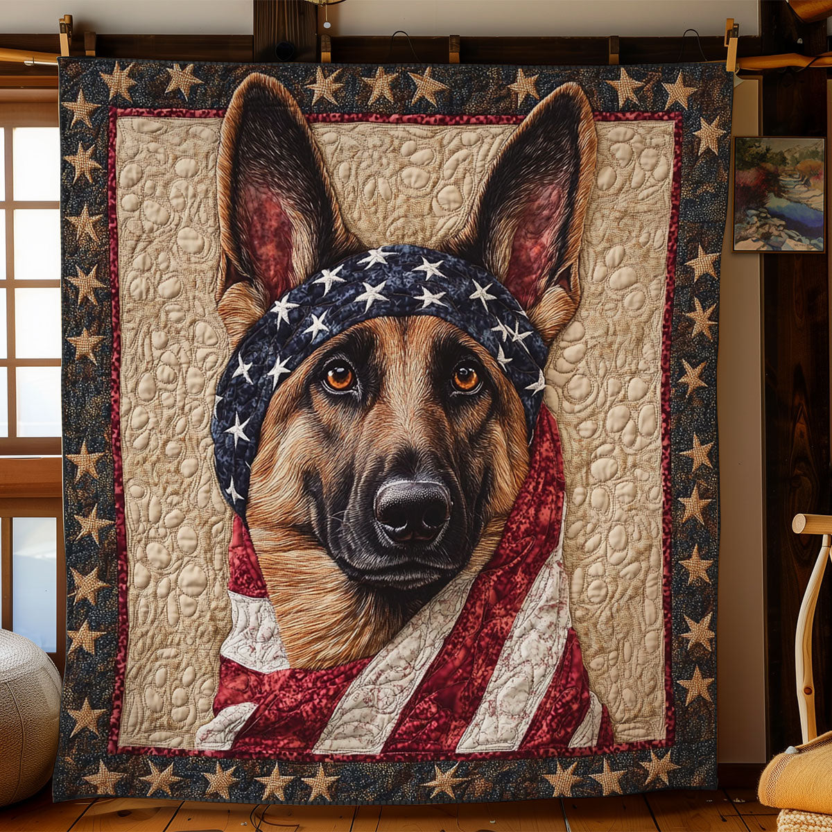American German Shepherd WN1006002CL Quilt
