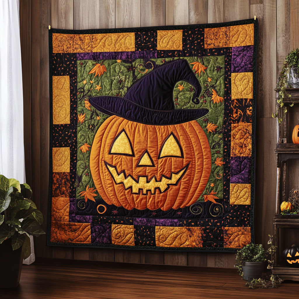 Jack-o'-latern Witch Hat DH180920CL Quilt
