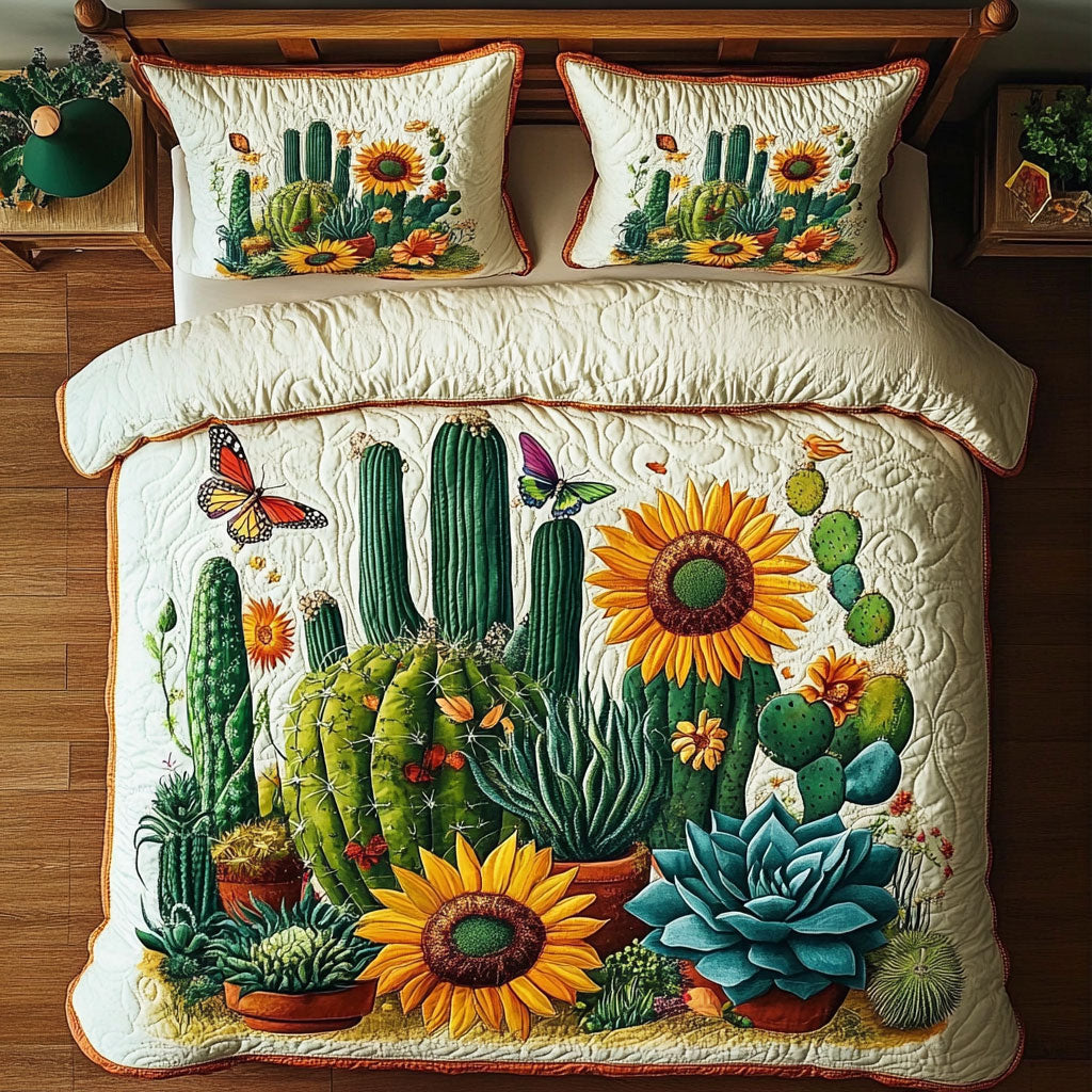 Cactus Sunflower WY0408028CL Duvet Cover Set