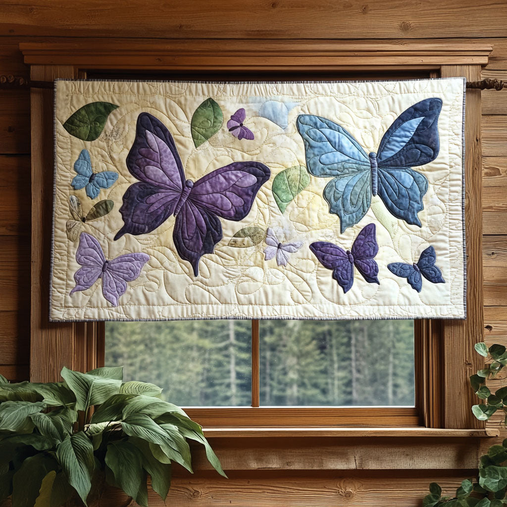 Fluttering Butterfly WP1403011CL Quilted Valance