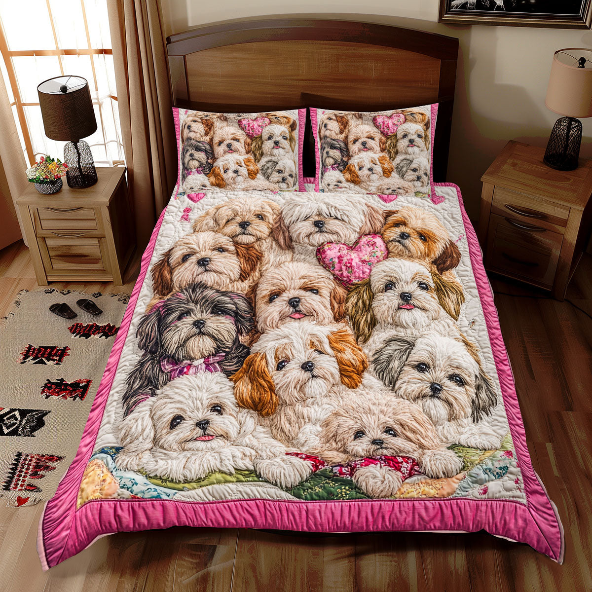 Shih Tzu Cute WX0712049CL Duvet Cover Set