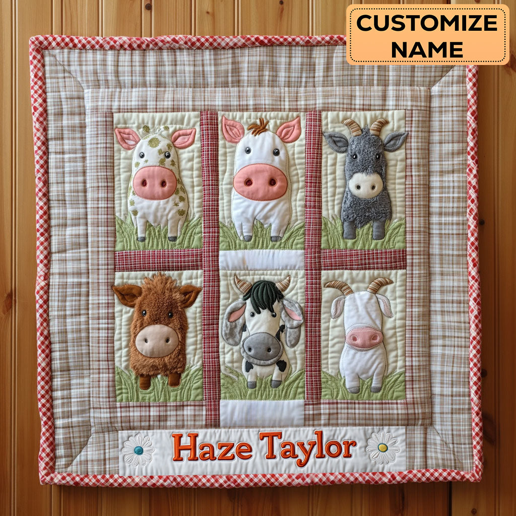 Oink And Co WN2407056CL Personalized Baby Quilt
