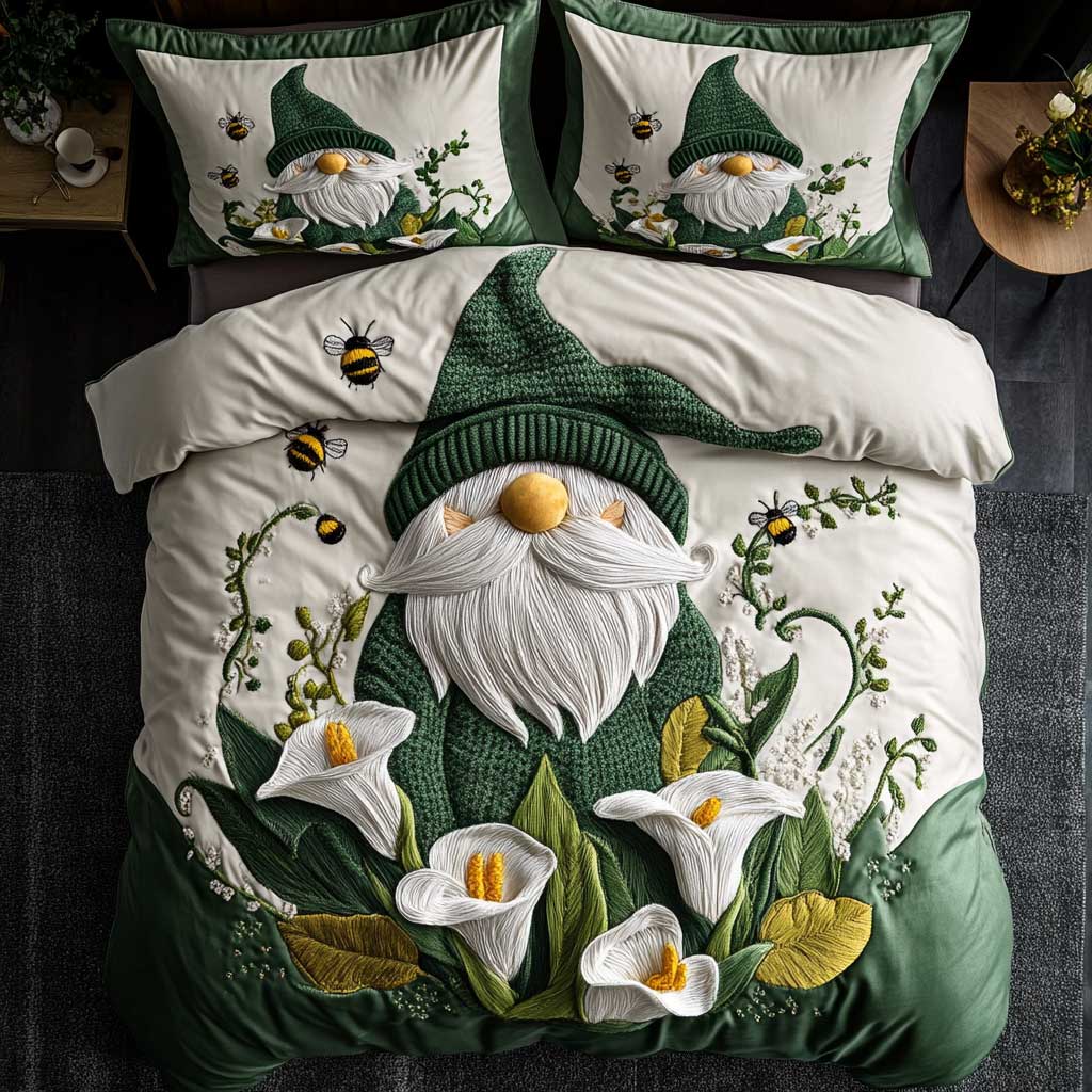 Floral Gnome WN2305029CL Duvet Cover Set