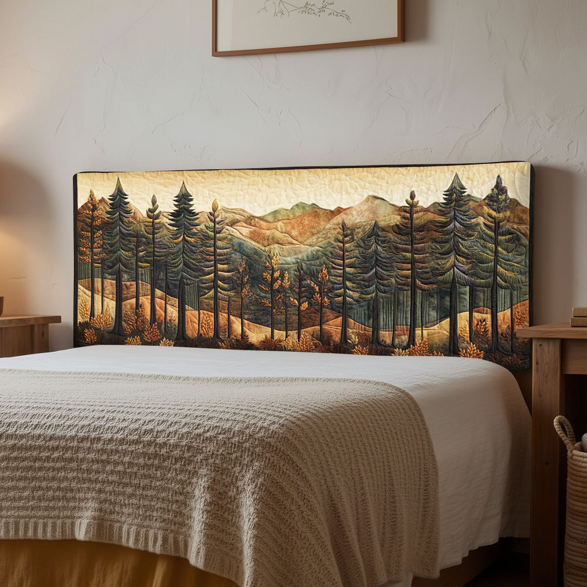 Autumn Pines CP1212001CL Quilted Headboard Slipcover