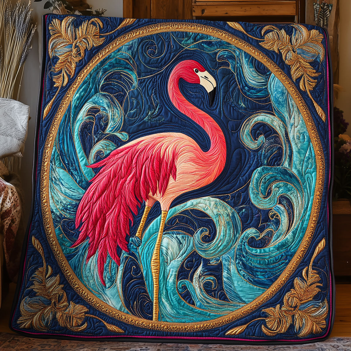 Mystic Flamingo WX3105050CL Quilt
